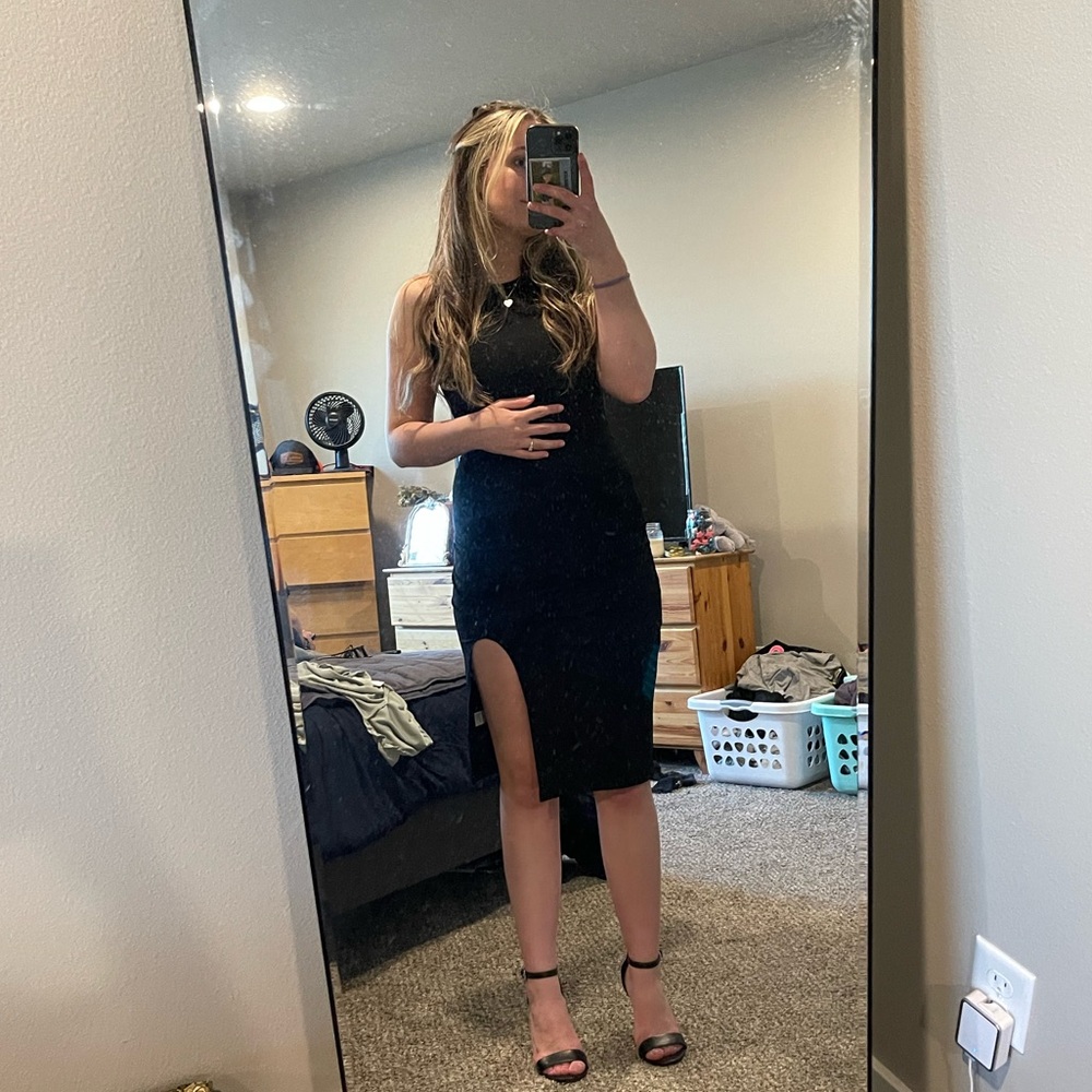 SHEIN Black Sleeveless Dress